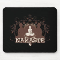 Namaste Buddha mousepads by BuddhaGifts Namaste Buddha mousepads