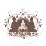 Namaste Buddha Stickers