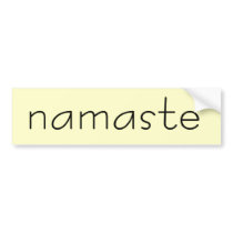 namaste bumper sticker bumper stickers by thehatch namaste bumper sticker bumper stickers