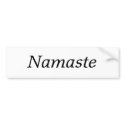Namaste bumper stickers by seattle41 Namaste bumper stickers