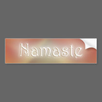 Namaste bumper stickers