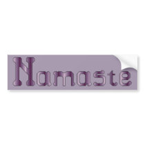 Namaste Cross Stitch bumper stickers by ingasi Namaste Cross Stitch bumper stickers