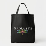 Namaste Dragonfly (Dark Background) bags