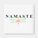 Namaste Dragonfly Square magnets
