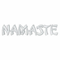 Namaste embroidered shirts by TheYankeeDingo Namaste embroidered shirts