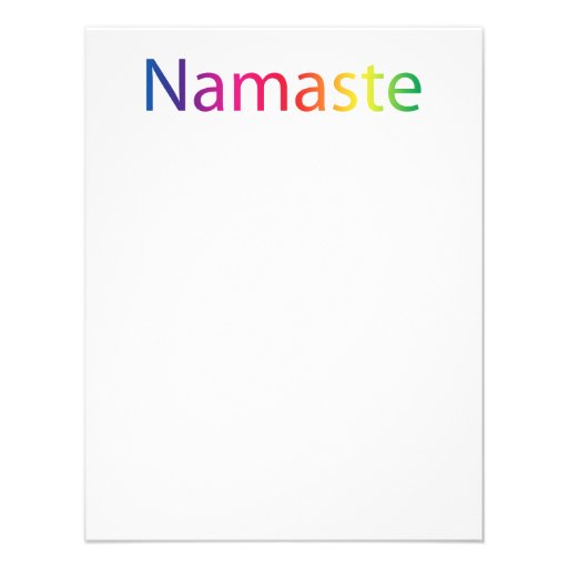 Namaste Flat Note Cards Announcements