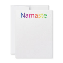 Namaste Flat Note Cards Announcements