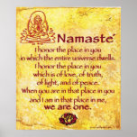 Namaste I Honor You We Are One Posters