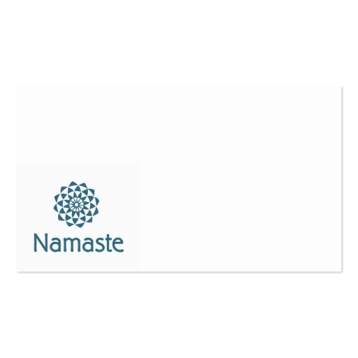 Namaste Lotus Flower Business Cards