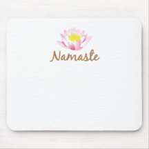 Namaste Lotus Flower Mousepad