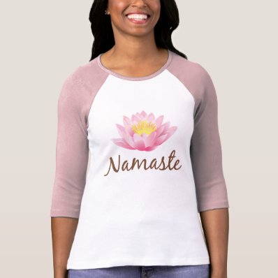 Namaste Lotus Flower Yoga Om Buddhist Tshirts