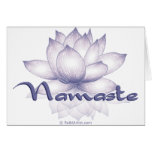 Namaste Lotus Lavender Greeting Cards