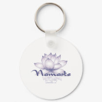 Namaste Lotus Lavender keychains