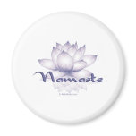 Namaste Lotus Lavender Refrigerator Magnets