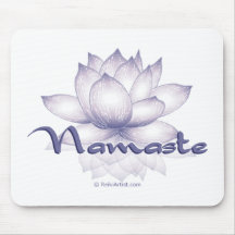 Namaste Lotus Lavender Mouse Mat