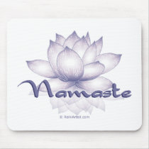 Namaste Lotus Lavender Mouse Mat