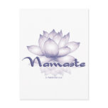 Namaste Lotus Lavender Post Card