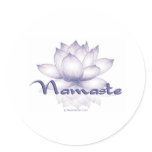 Namaste Lotus Lavender Sticker