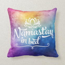 Namaste Mandala Funny Quote Pillow