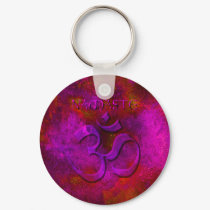 Namaste Purple Red Key Chain keychains
