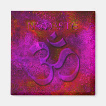Namaste Purple Red Magnet