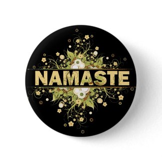 Namaste Vintage Floral button