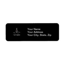 Namaste - White Regular style Return Address Labels