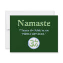 Namaste - with quote and Om symbol invitations