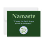 Namaste - with quote and Om symbol Personalized Announcement