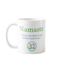 Namaste - with quote and Om symbol Mug