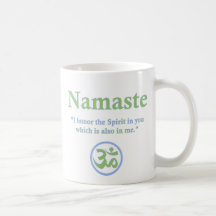 Namaste - with quote and Om symbol Mug
