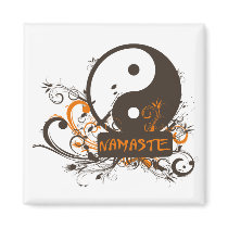 Namaste Yin Yang Fridge Magnets