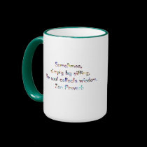 Namaste-Yoga Mug with Zen quote.