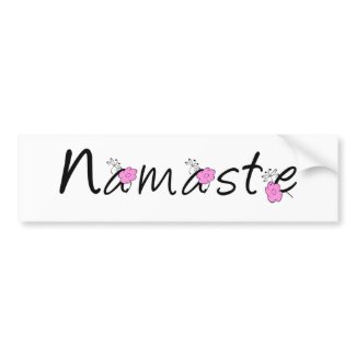 Namaste Yoga Sticker bumpersticker