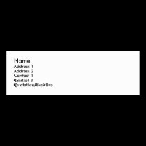 Name, Address 1, Address 2, Contact 1, Contact ... business cards