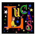 Name Art - "Lucas" print