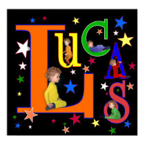 Name Art - "Lucas" print
