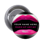 Name Badge For Make-Up Artists buttons