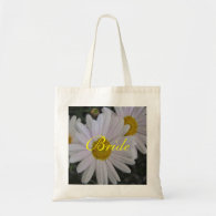 Name bag, daisy flowers