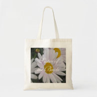 Name bag, daisy flowers