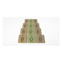 name-Bob-B-O-B-Boron-Oxygen-Boron Photo Greeting Card