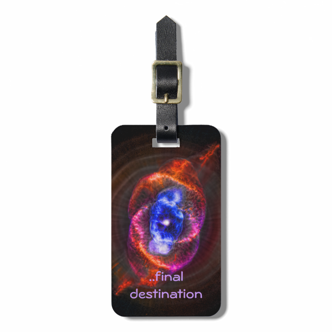 Name, Cats Eye Nebula, Eye of God outer space Tags For Bags Name, Cats Eye Nebula, Eye of God outer space Tags For Bags