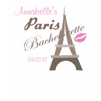 Name & Date Paris Bachelorette T-shirt shirt