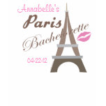 Name & Date Paris Bachelorette T-shirt