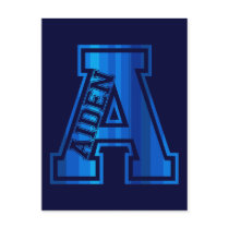 Name Design - Aiden postcards