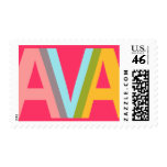 Name Design - AVA stamps