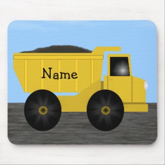 Name Dump Truck Mousepad - Template mousepad