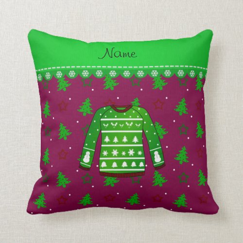 ugly christmas sweater throw pillows ugly sweater party ugly christmas sweater throw pillows ugly sweater party