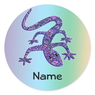 Name Lizard / Gecko / Salamander Sticker 3 sticker