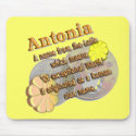 Name meaning and origin: Antonia mousepads
